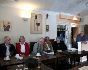 A social gathering at the Treleigh Arms.